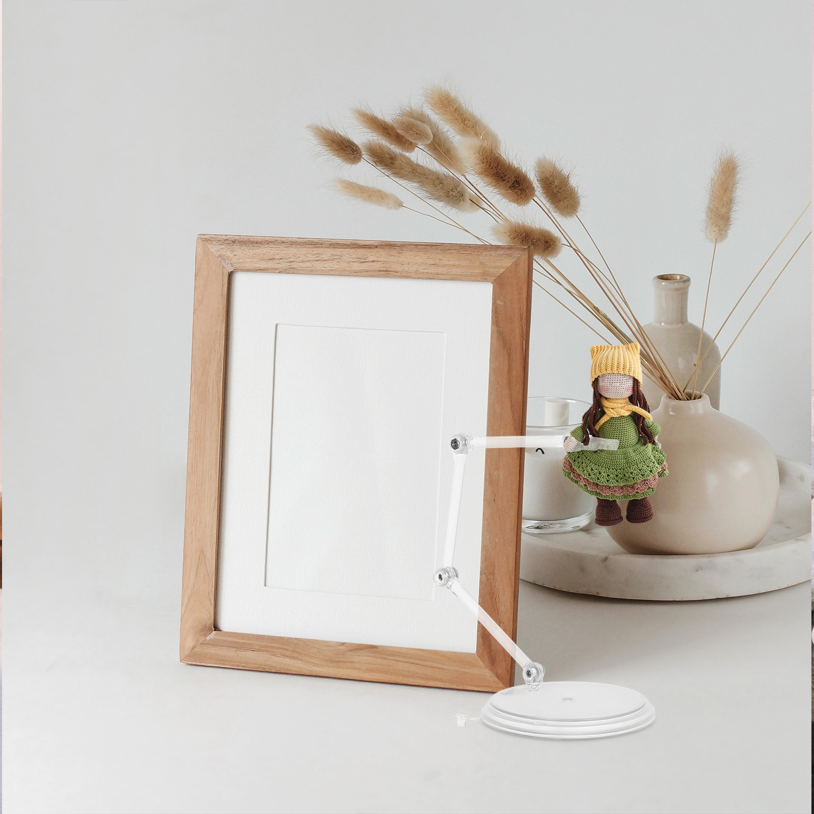 Action Figure Stand - 3-teiliger transparenter, verstellbarer Klarständer mit 4-fachem