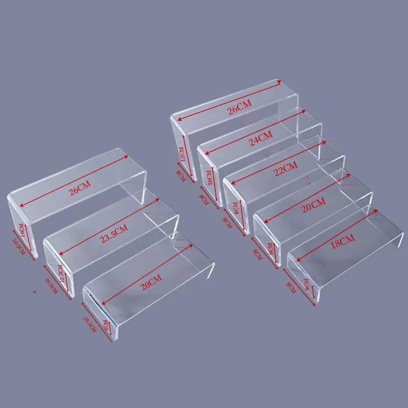 Pop Display Shelf - Acryl-Display-Riser für Action-Figuren, Schmuck, Make-up-Display, Regalständer
