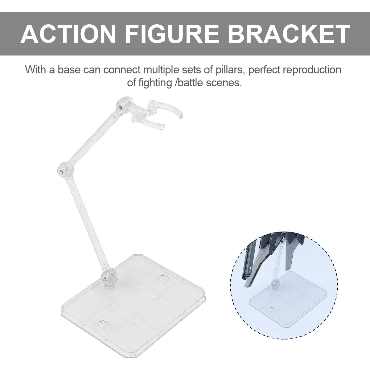 Action Figure Stand - 5-teiliger Actionfiguren-Halter, stabiler Ausstellungsständer, kompatibel mit