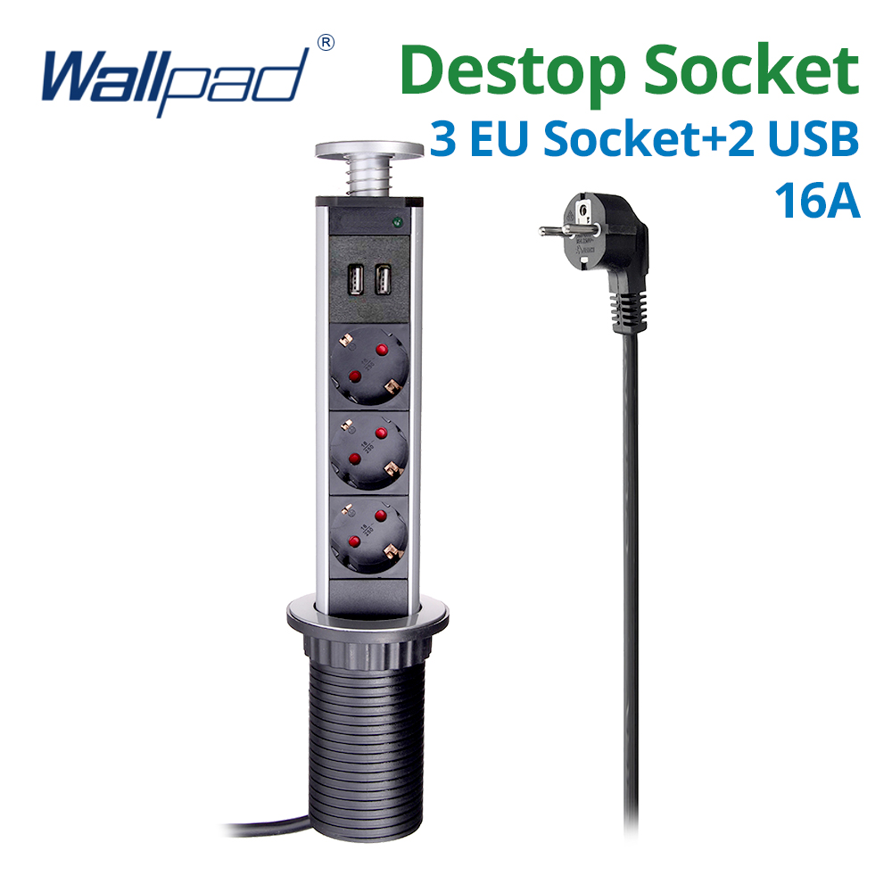 Pop Display Shelf - Wallpad Pull Pop Up Desktop-Steckdose, 3