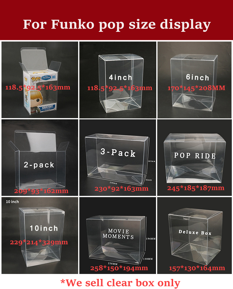 Transparente, durchsichtige Bo – Funko Pop Protector Bewertung und Preis