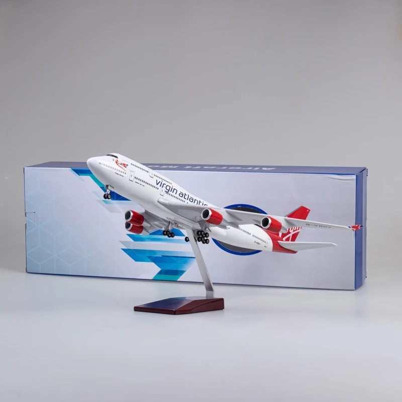 47cm Virgin Atlantic B747 Flug – Model Airplane Plastic Bewertung und Preis