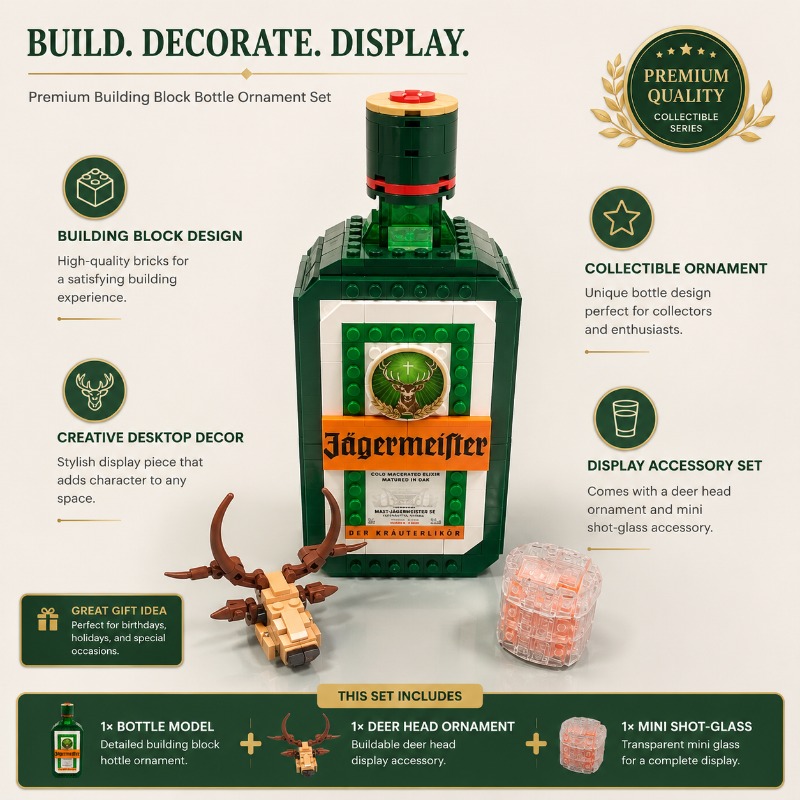 Jägermeister Likörflasche Baus – Building Block Mini Bewertung und Preis