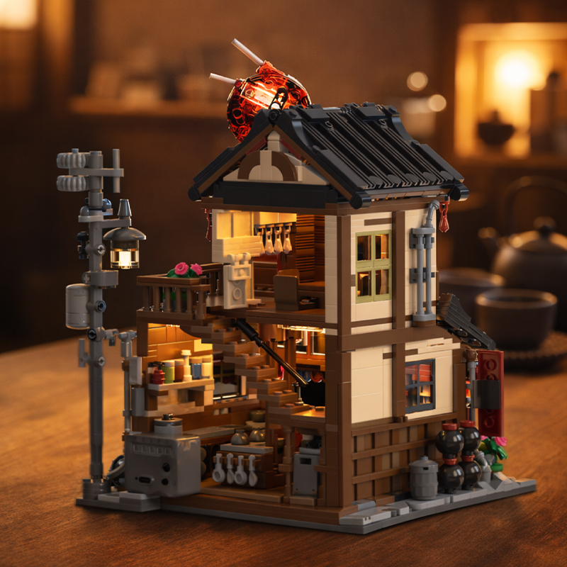Japanische Ramen-Laden-Straßen – Lego Set City Bewertung und Preis