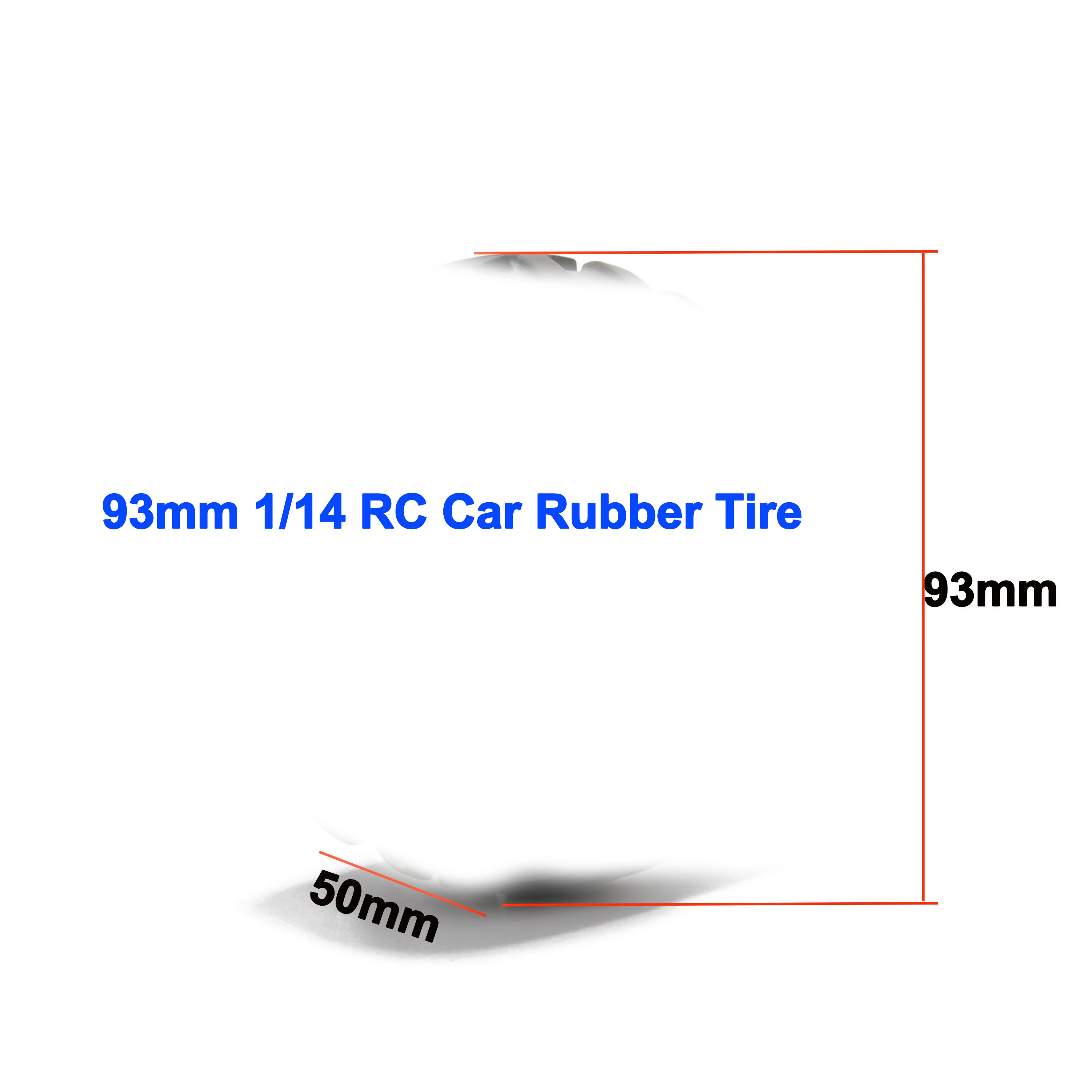 93mm 1/14 RC Auto Gummireifen  – Hot Wheels Car Monster Trucks Bewertung und Preis