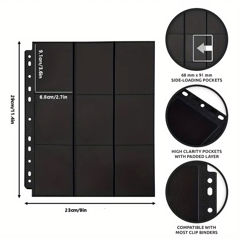10er-Pack schwarze A4-Sammelka – Trading Card Binder Bewertung und Preis