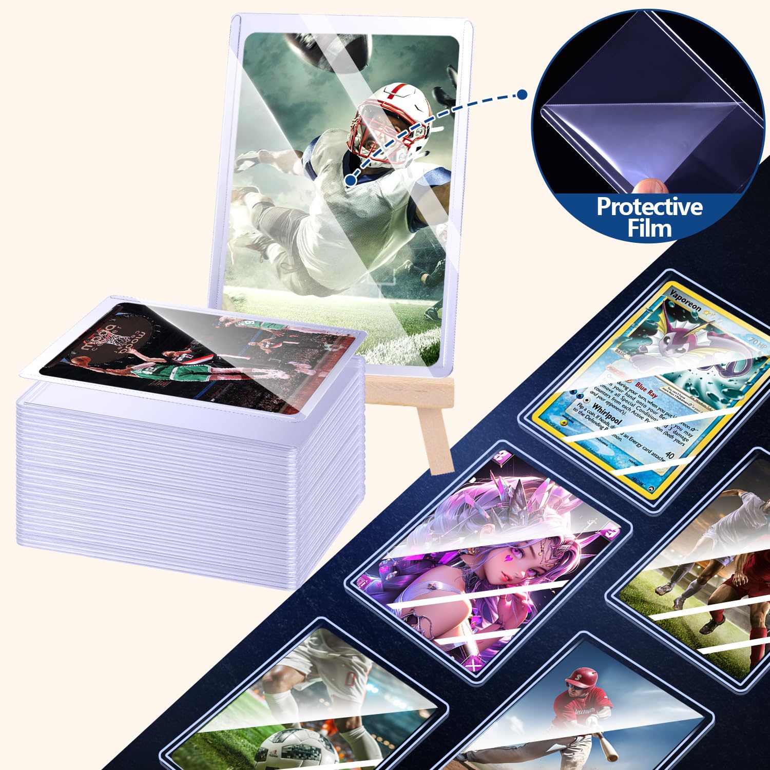 25–100 Stück harte Kartenhülle – Card Penny Sleeve Bewertung und Preis